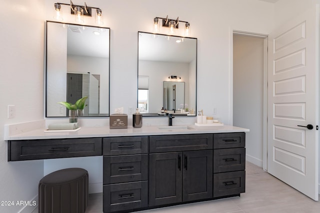 bathroom with vanity