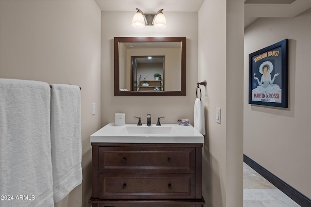 bathroom featuring vanity