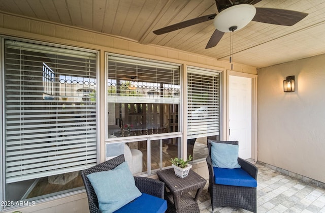 8141 N Central Ave Unit 9, Phoenix, AZ 85020 - view of patio with ceiling fan