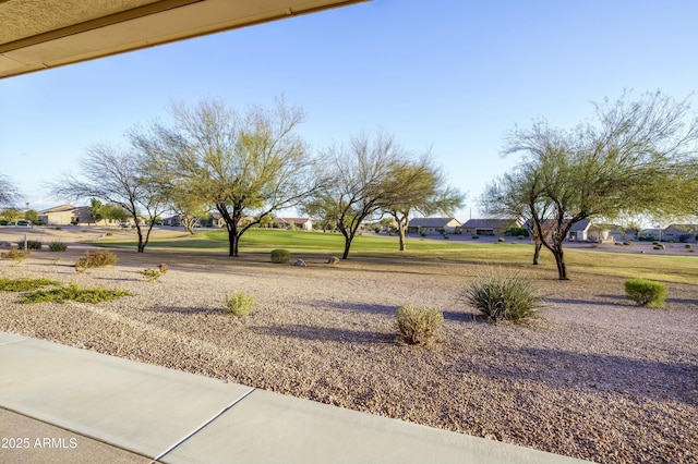 view of yard with a residential view