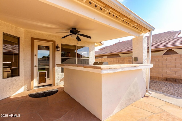 2230 E Whitten St, Chandler, AZ 85225 - view of patio featuring ceiling fan