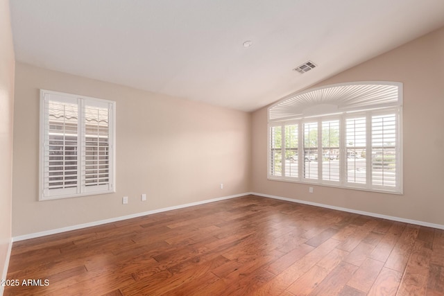 2230 E Whitten St, Chandler, AZ 85225 - empty room with lofted ceiling and wood finished floors