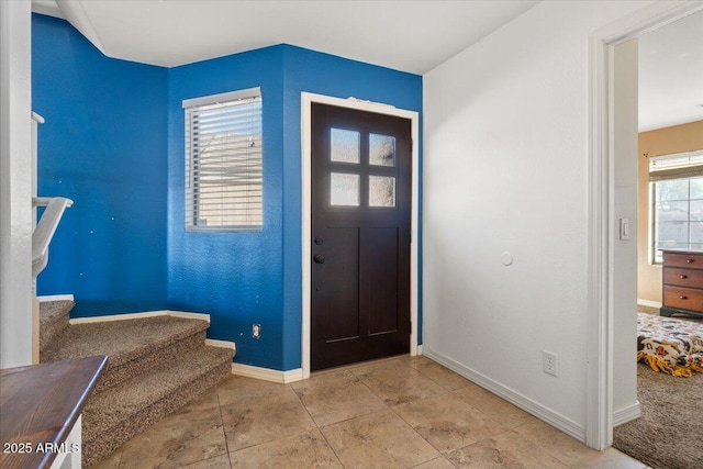 entryway featuring plenty of natural light