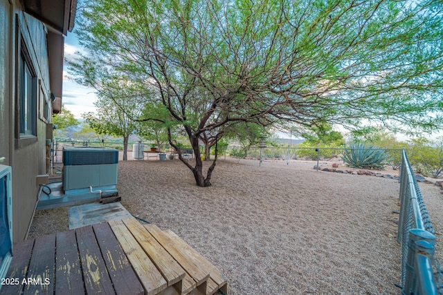1185 S Camino Cobre Dr, Wickenburg, AZ 85390 - wooden deck with cooling unit and a fenced backyard