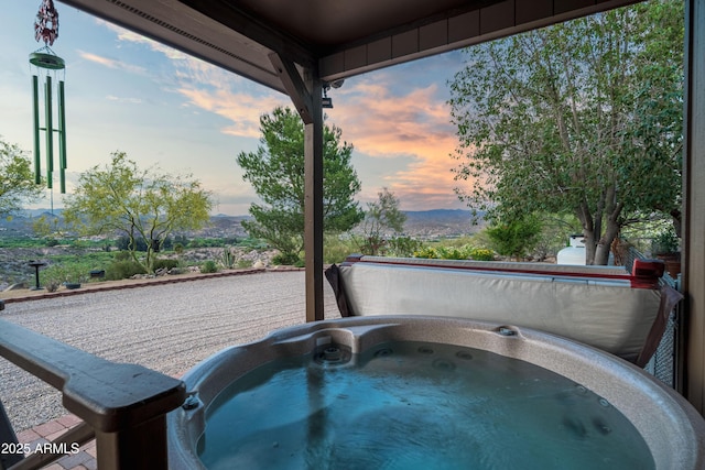 1185 S Camino Cobre Dr, Wickenburg, AZ 85390 - exterior space with a hot tub