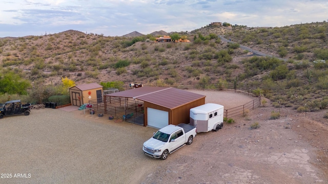 1185 S Camino Cobre Dr, Wickenburg, AZ 85390 - birds eye view of property with a mountain view, a rural view, and a desert view