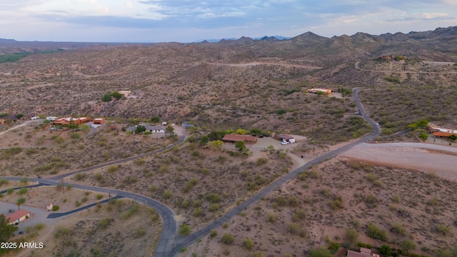 1185 S Camino Cobre Dr, Wickenburg, AZ 85390 - drone / aerial view with a mountain view, a desert view, and a rural view
