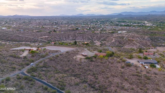 1185 S Camino Cobre Dr, Wickenburg, AZ 85390 - birds eye view of property with a rural view, a mountain view, and a desert view