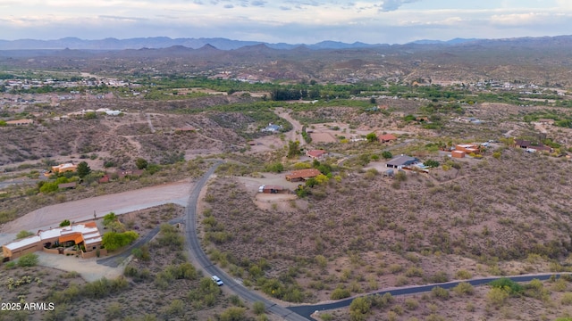 1185 S Camino Cobre Dr, Wickenburg, AZ 85390 - drone / aerial view with a mountain view and view of desert
