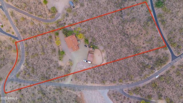 1185 S Camino Cobre Dr, Wickenburg, AZ 85390 - aerial view featuring a rural view and view of desert