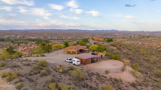 1185 S Camino Cobre Dr, Wickenburg, AZ 85390 - aerial view featuring a mountain view