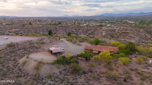 1185 S Camino Cobre Dr, Wickenburg, AZ 85390 - aerial view with a mountain view, a rural view, and view of desert