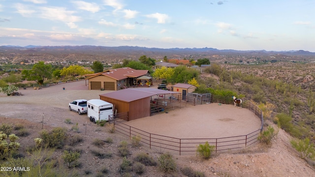 1185 S Camino Cobre Dr, Wickenburg, AZ 85390 - birds eye view of property with a rural view and a mountain view