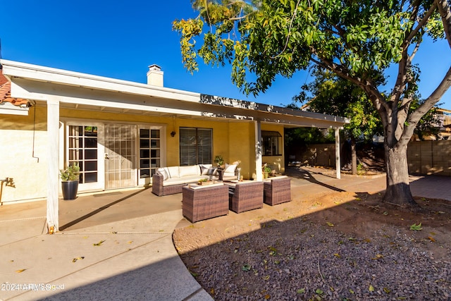 3315 E Hampton Ave, Mesa, AZ 85204 - view of patio / terrace featuring an outdoor living space