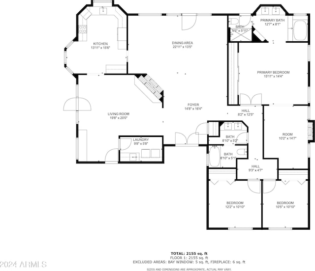 3315 E Hampton Ave, Mesa, AZ 85204 - view of floor plan / room layout