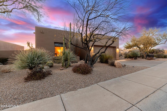 view of pueblo-style home