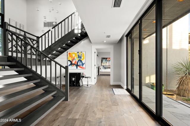 entryway featuring wood-type flooring