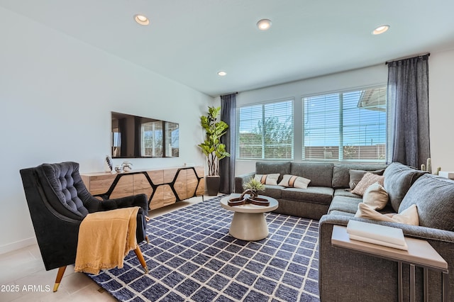 10136 E Ursula Ave, Mesa, AZ 85212 - living area with recessed lighting and tile patterned floors