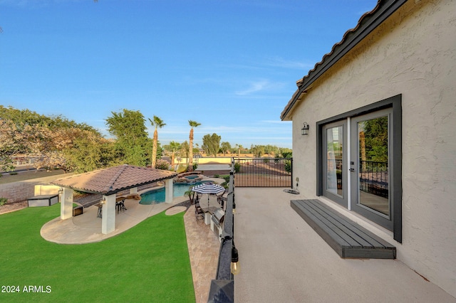 view of patio