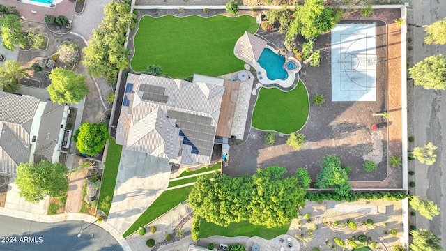 birds eye view of property