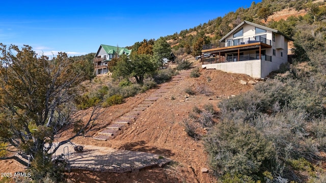 9661 W Coyote Dr, Strawberry, AZ 85544 - view of yard featuring a forest view