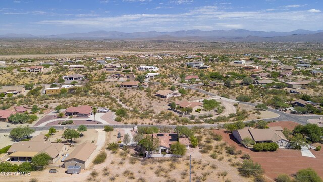 aerial view featuring a mountain view