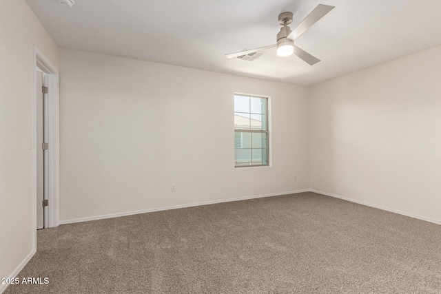 1255 S Rialto Unit 115, Mesa, AZ 85209 - spare room with carpet and ceiling fan