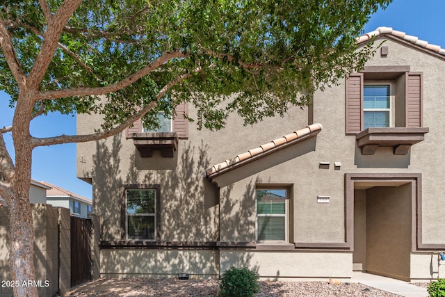 1255 S Rialto Unit 115, Mesa, AZ 85209 - view of front of property with stucco siding and a tile roof