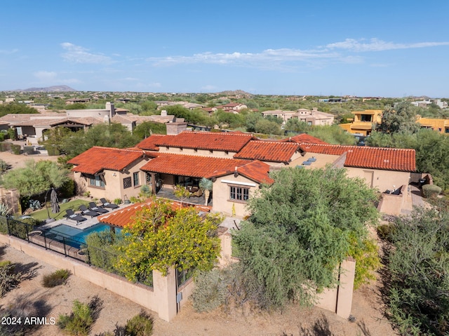 bird's eye view featuring a residential view