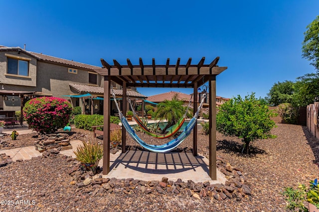 19427 W Colter St, Litchfield Park, AZ 85340 - view of play area with a fenced backyard and a pergola