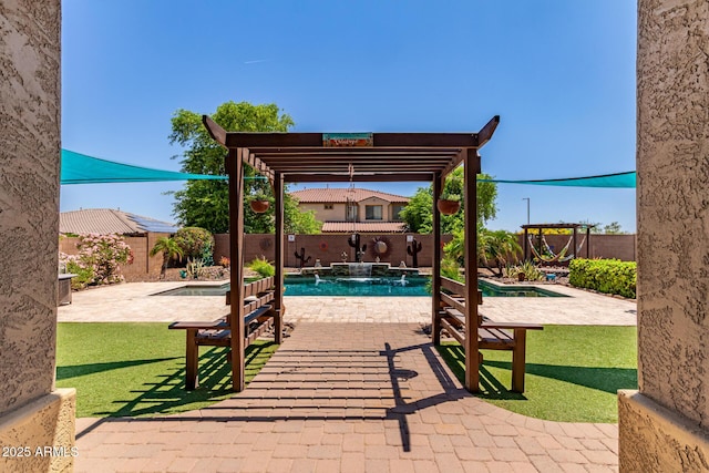 19427 W Colter St, Litchfield Park, AZ 85340 - view of patio featuring a pergola