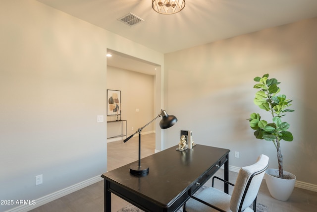 2680 E Daniel Dr, Gilbert, AZ 85298 - home office featuring baseboards