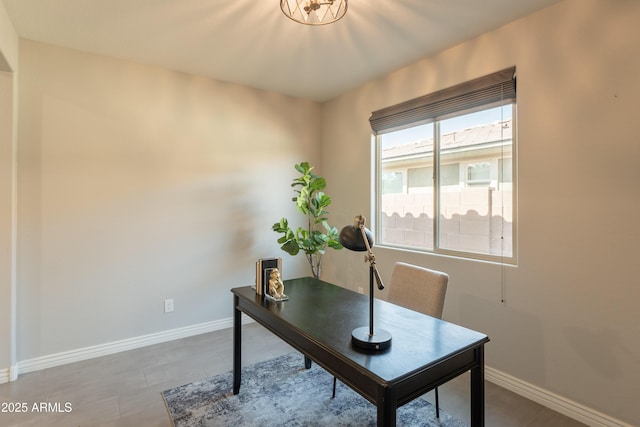 2680 E Daniel Dr, Gilbert, AZ 85298 - office space with baseboards and wood finished floors