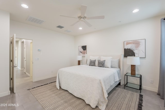 2680 E Daniel Dr, Gilbert, AZ 85298 - bedroom with recessed lighting and ceiling fan