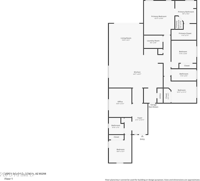 2680 E Daniel Dr, Gilbert, AZ 85298 - view of property floor plan