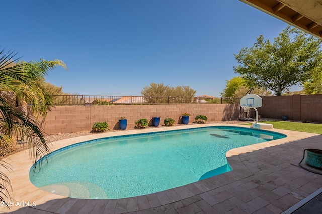 2680 E Daniel Dr, Gilbert, AZ 85298 - view of pool with a fenced backyard and a patio