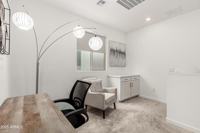 9901 E Tamery Ave, Mesa, AZ 85212 - home office featuring light carpet, baseboards, and recessed lighting