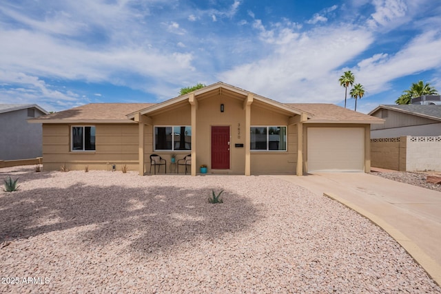 3620 E Ludlow Dr, Phoenix, AZ 85032 - ranch-style home featuring an attached garage, concrete driveway, and a shingled roof