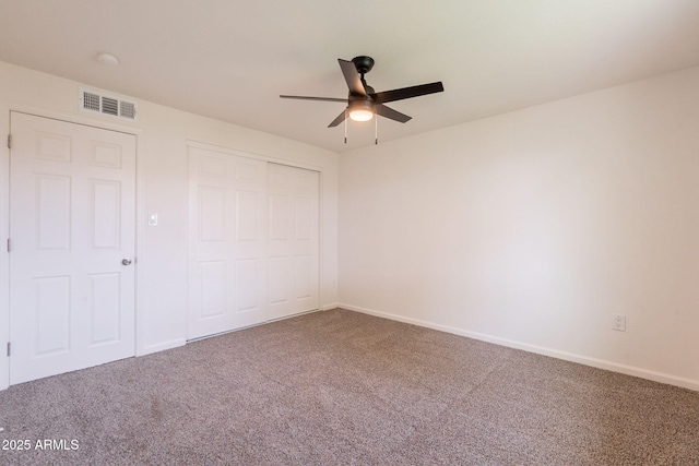 3620 E Ludlow Dr, Phoenix, AZ 85032 - unfurnished bedroom with carpet, a closet, baseboards, and ceiling fan