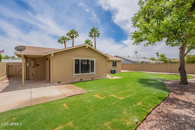 3620 E Ludlow Dr, Phoenix, AZ 85032 - rear view of house featuring a patio area and central air condition unit