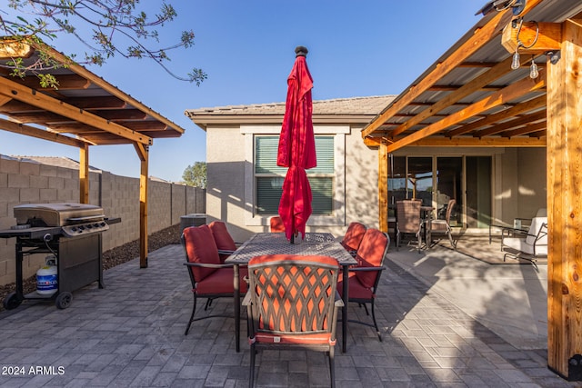 view of patio / terrace featuring area for grilling