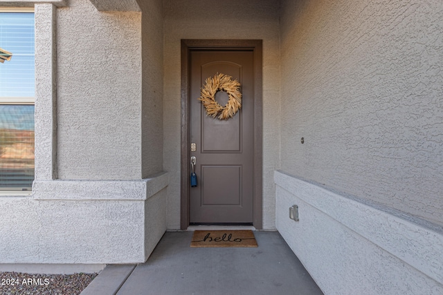 view of entrance to property