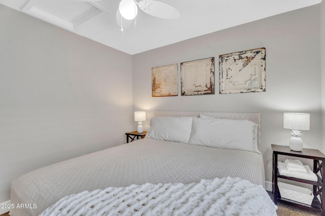1264 S Sierra St, Gilbert, AZ 85296 - carpeted bedroom featuring a ceiling fan