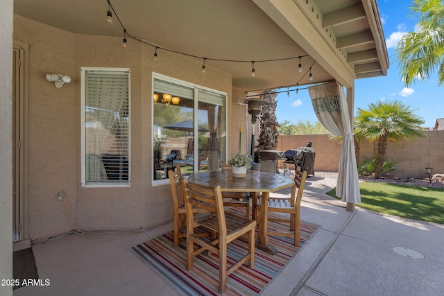 1264 S Sierra St, Gilbert, AZ 85296 - view of patio featuring outdoor dining area and a grill