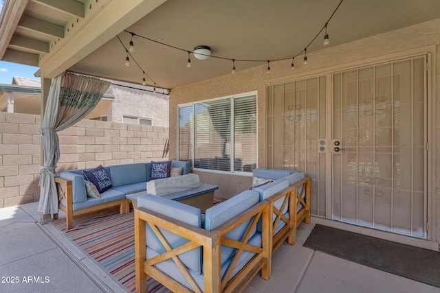 1264 S Sierra St, Gilbert, AZ 85296 - view of patio / terrace with outdoor lounge area