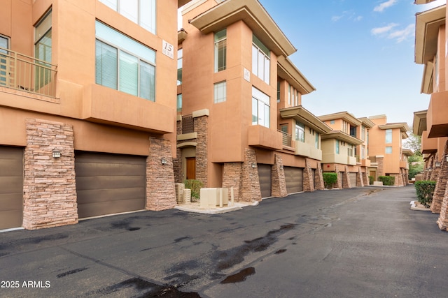 view of property featuring a garage