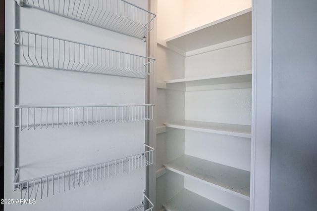 view of storage area