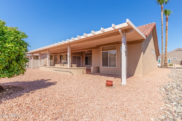 view of back of property