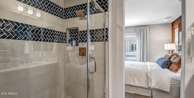 43256 N Hinoki St, Queen Creek, AZ 85140 - full bathroom featuring a stall shower and ensuite bathroom