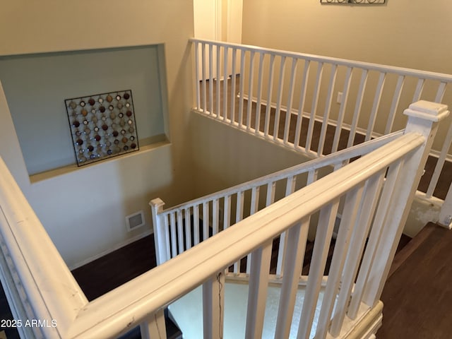 1206 W Pinkley Ave, Coolidge, AZ 85128 - stairs featuring visible vents and wood finished floors
